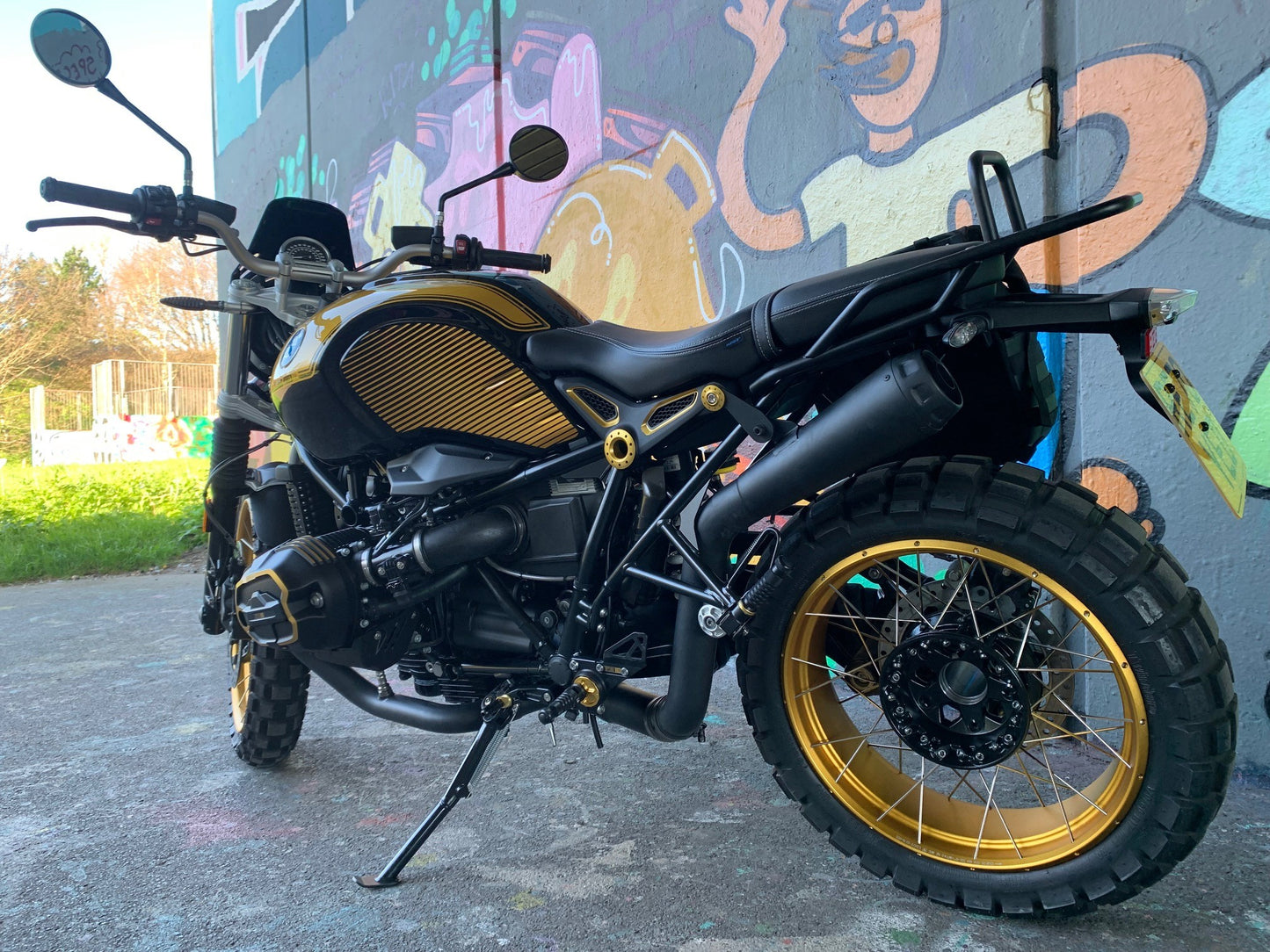 BMW R Nine T Urban G/S Option 719 – 1200cc – Black & Gold – Immaculate *SOLD*